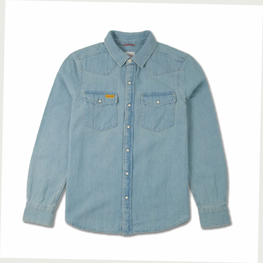 Mountain Shirt Long Sleeve Denim - Womens
