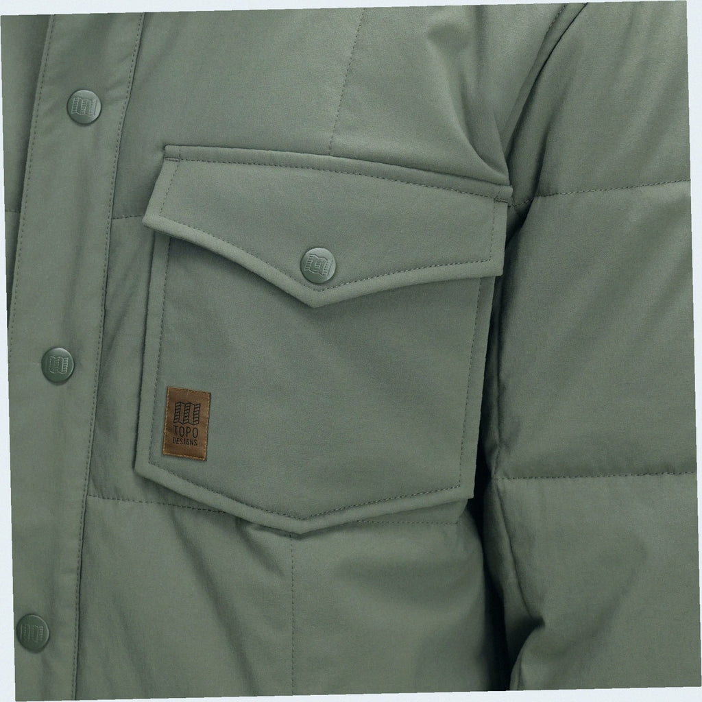 Puffer Shirt Jacket - Mens